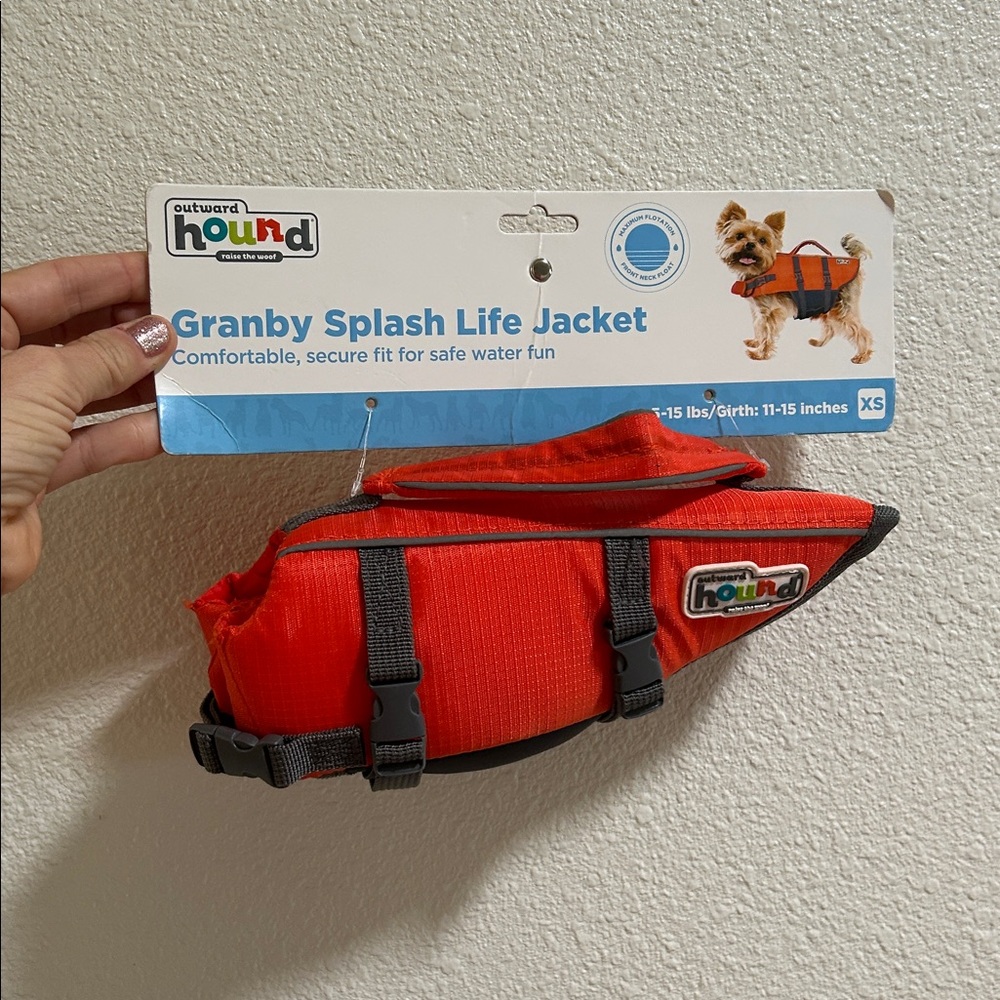 Outward Hound Orange Dog Life Jacket XS